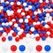 1200pcs Red, White & Blue Beads – Round Patriotic Beads for 4th of July Jewelry Making, DIY Necklaces, Bracelets, Hair Accessories, and Independence Day Crafts